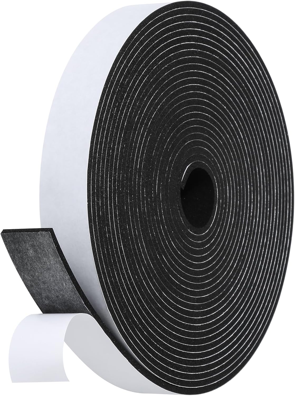 Weather Stripping Door Seal Strip- 1 Inch X 1/8 Inch X 26Feet, Strong Adhesive, Lightproof