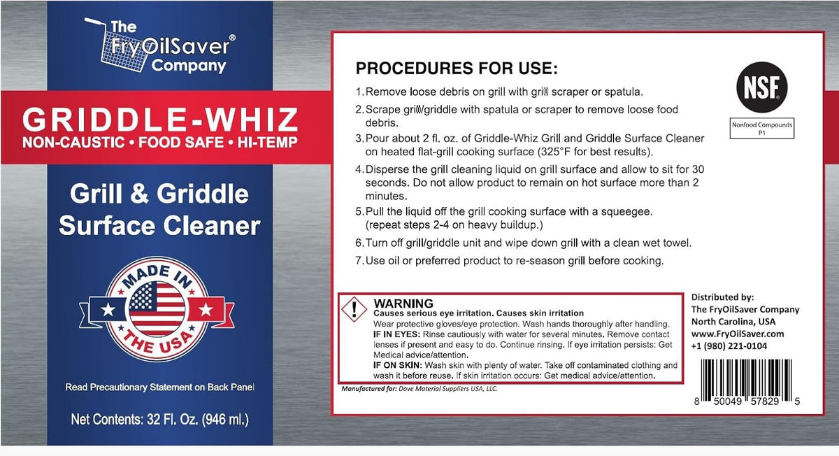 Combo Kit Flat Top Grill Griddle Surface Cleaner, 4-Pack Griddle-Whiz plus Griddles Scraper plus