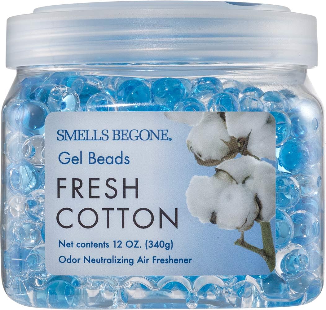 SMELLS BEGONE Odor Eliminator Gel Beads - Air Freshener - Eliminates Odor in Bathrooms, Cars