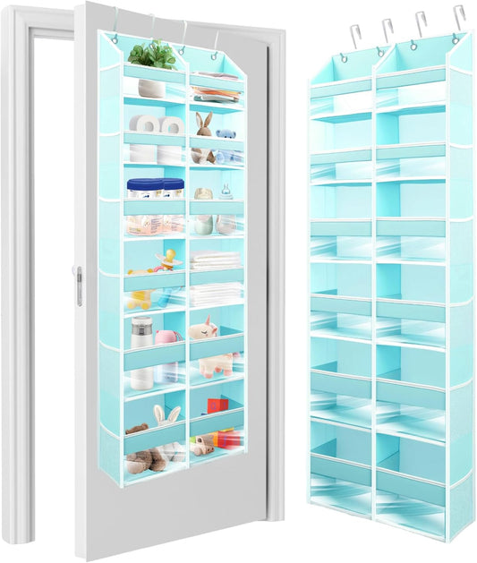 HOMELUX THEORY Heavy Duty Over the Door Organizer - Extra Wide Closet Organizers And Storage