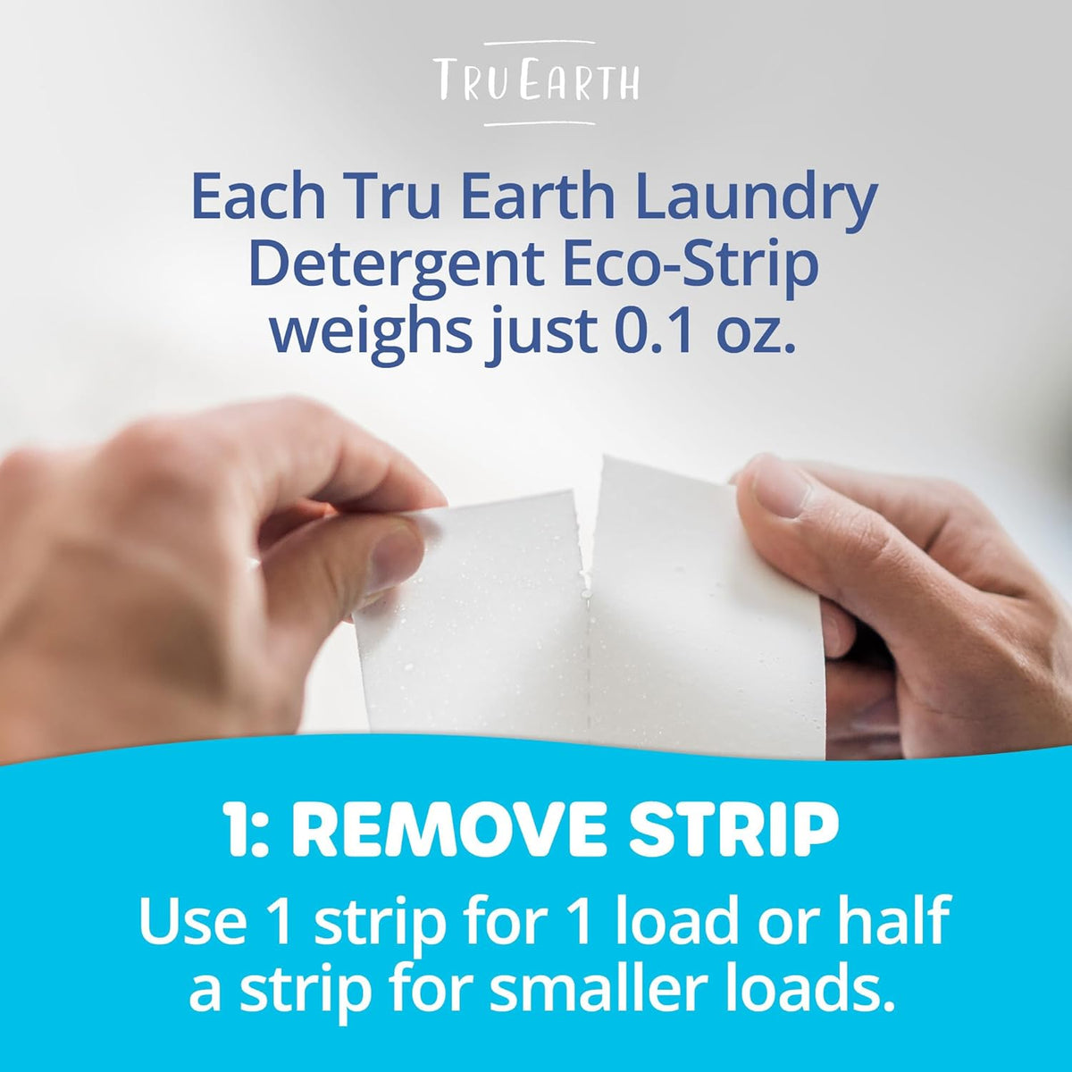 Tru Earth Compact Dry Laundry Detergent Sheets, Bulk, up to 768 Loads (384 Count) - Paraben-Free