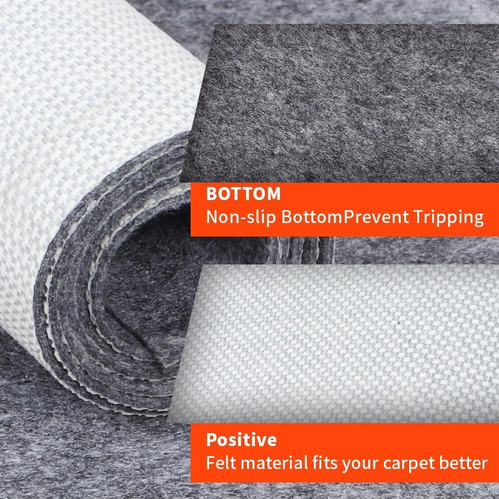 Non-Slip Rug Pads 1/4” Thick, 2x3Ft Waterproof Rugs Non Skid Rug Pad for All Floors and Finishes