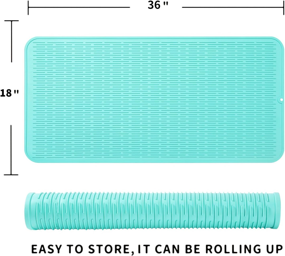 Silicone Dish Drying Mat for Multiple Usage,Easy clean,Eco-friendly,Heat-resistant Silicone Mat for