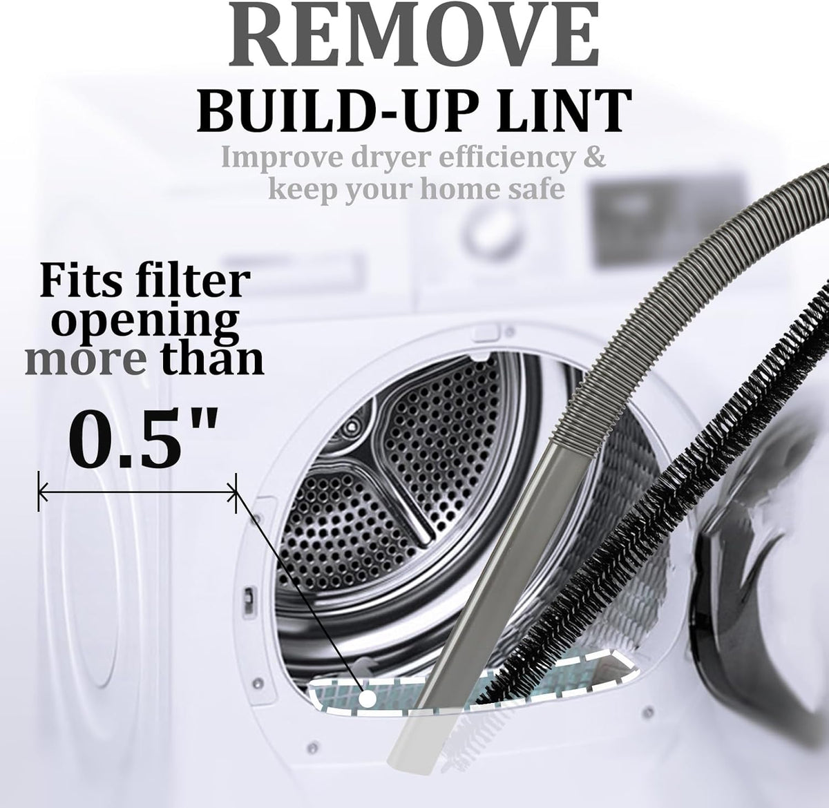 Dryer Vent Cleaner Kit for Dyson Gen5 V15 V12 V11 V10 V8 V7 Lint Vacuum Atttachments Detect