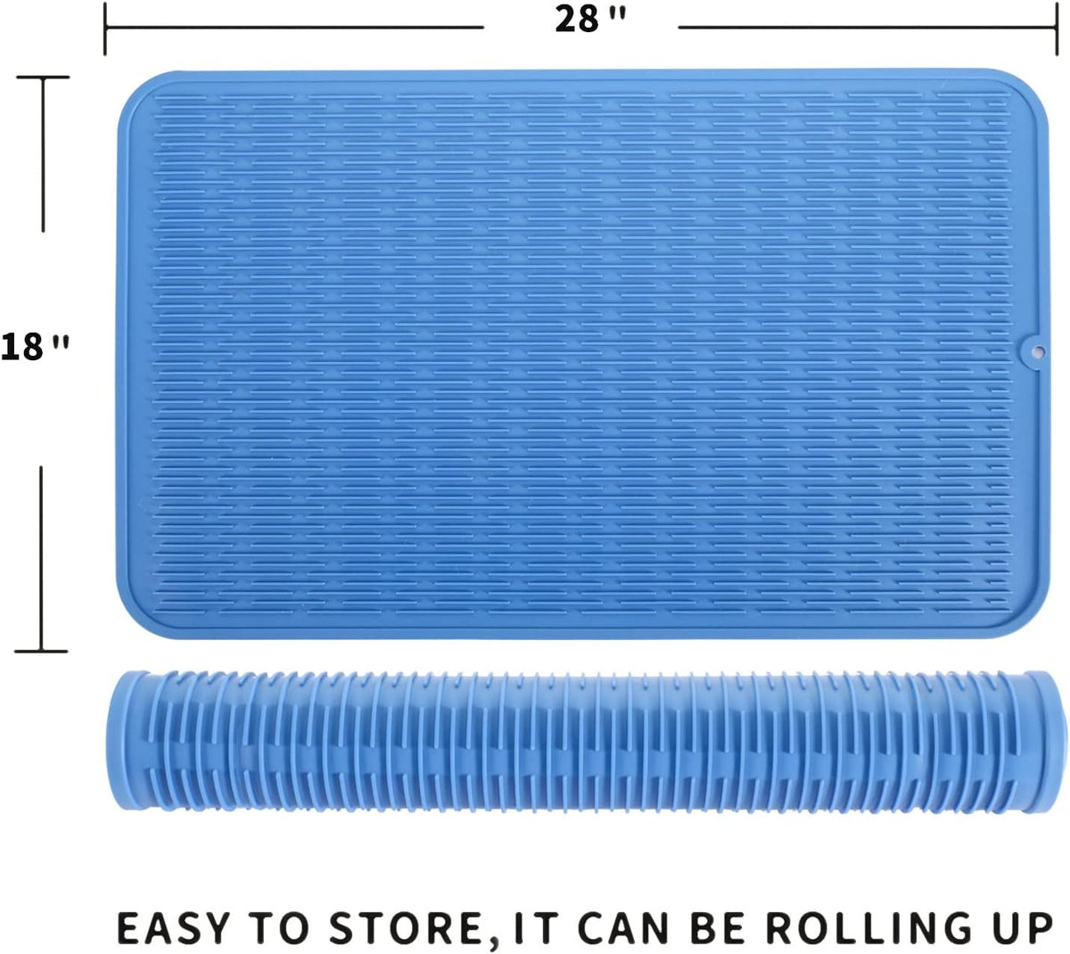 Silicone Dish Drying Mat for Multiple Usage,Easy clean,Eco-friendly,Heat-resistant Silicone Mat for