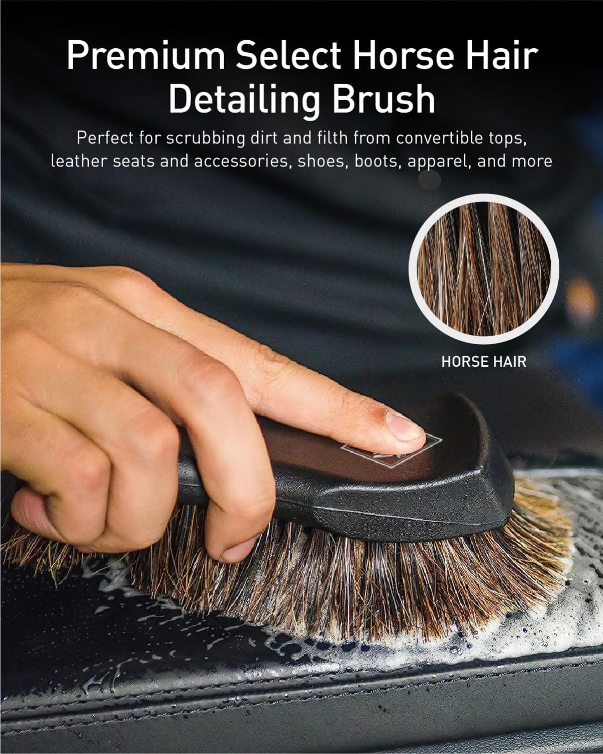 Fantasticlean 9PCS Car Interior Detailing Set, Microfiber Cloth & Applicator, Double-Head Detailing