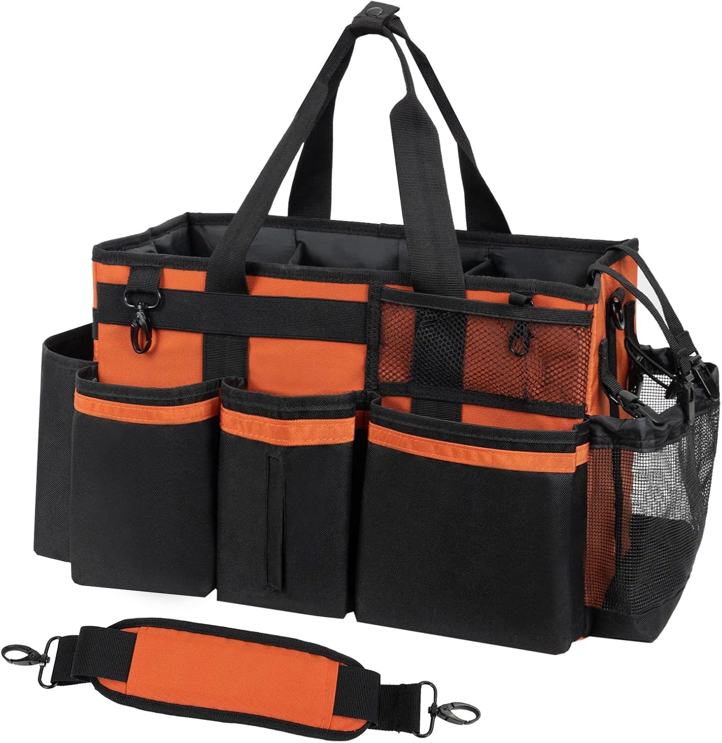 Wearable Cleaning Caddy, Cleaning Caddy Supplies Organizer with Handle & Shoulder Straps for