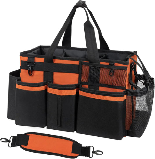 Wearable Cleaning Caddy, Cleaning Caddy Supplies Organizer with Handle & Shoulder Straps for