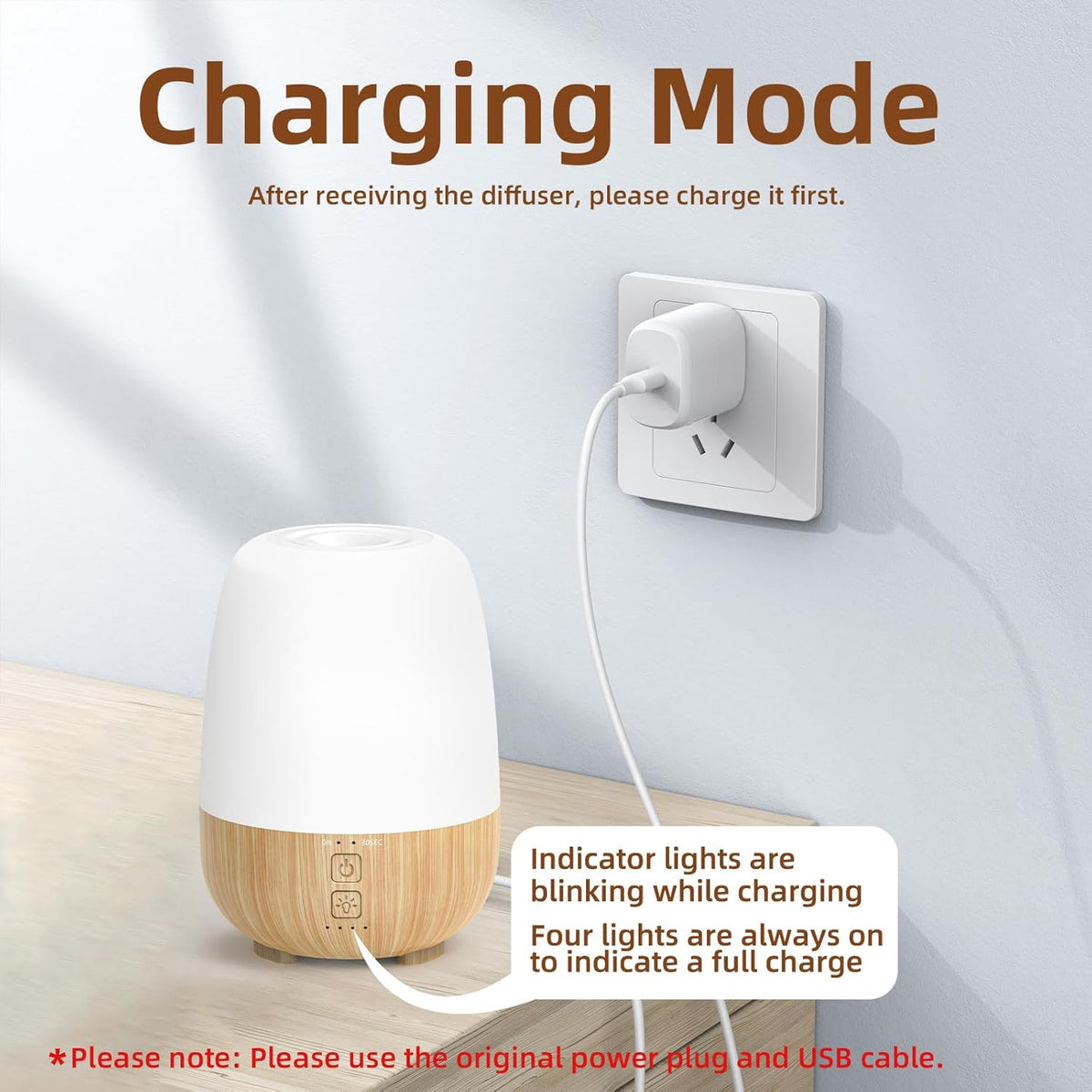 150ML Cordless Essential Oil Diffuser, Built-in 6000mAH Rechargeable Battery, 7-Hour Runtime, 7 LED