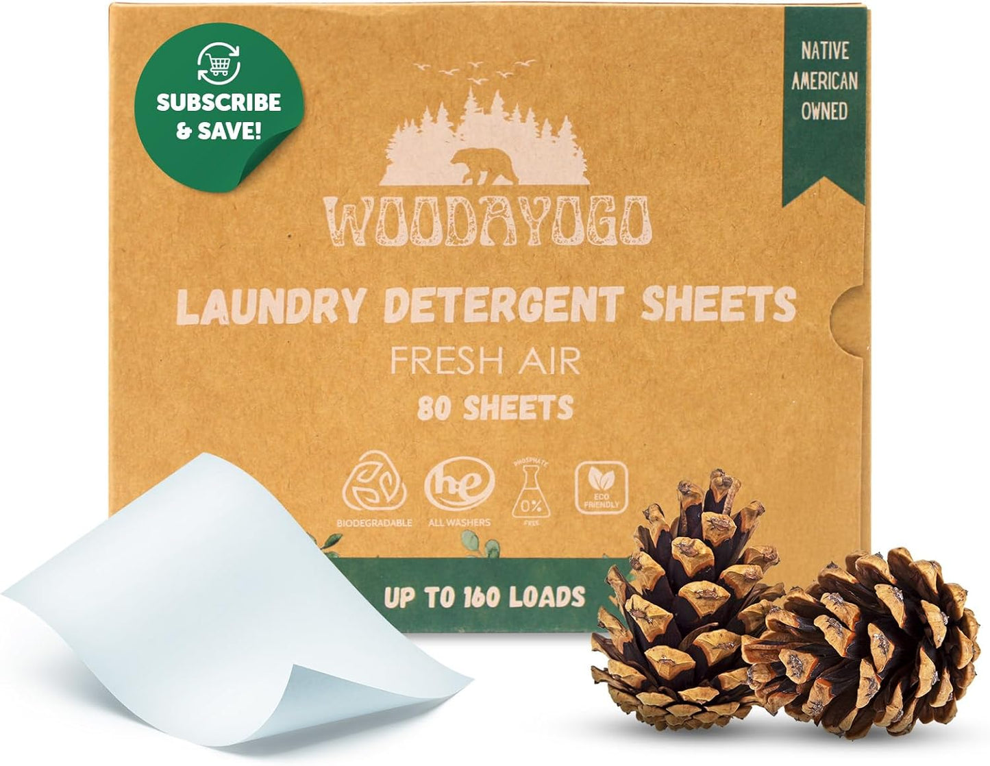 Laundry Detergent Sheets – Eco-Friendly, Hypoallergenic, Plant-Based Detergent for Sensitive Skin