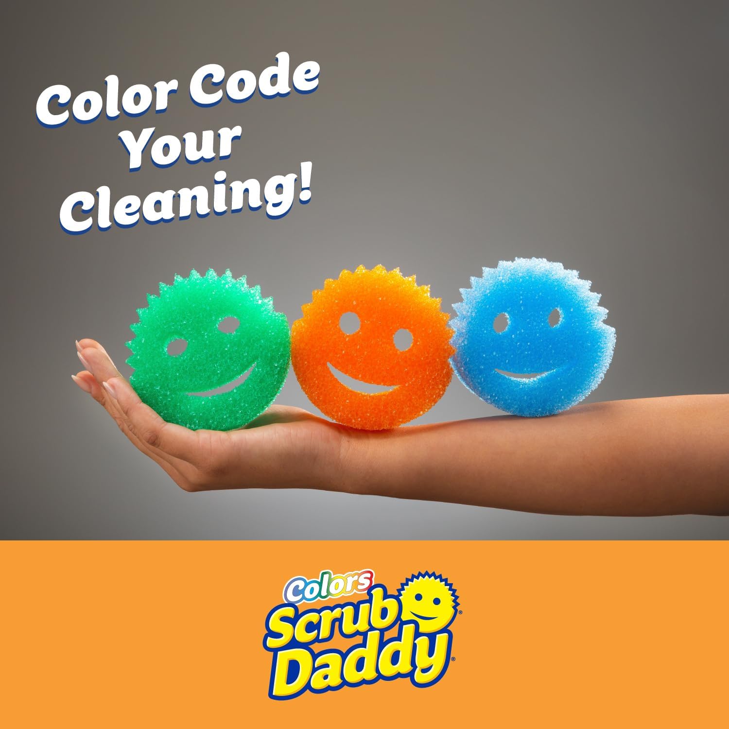 Scrub Daddy Scratch-Free Multipurpose Kitchen Sponges - Bulk Dish Sponges for Kitchen, Bathroom