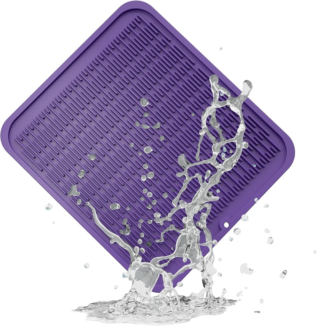 ZLR Silicone Dish Drying Mat for Kitchen Counter, Eco-Friendly Fast Dry Dish Mat, Easy Clean Multi