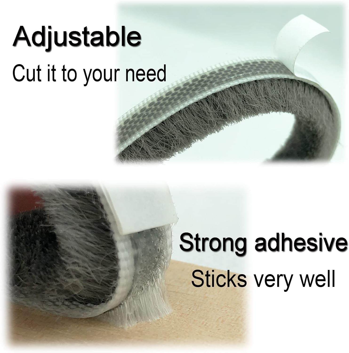 Weather Stripping Brush for Sliding Windows/Doors Frame Side,Pile Self Adhesive Weatherstrip Seal