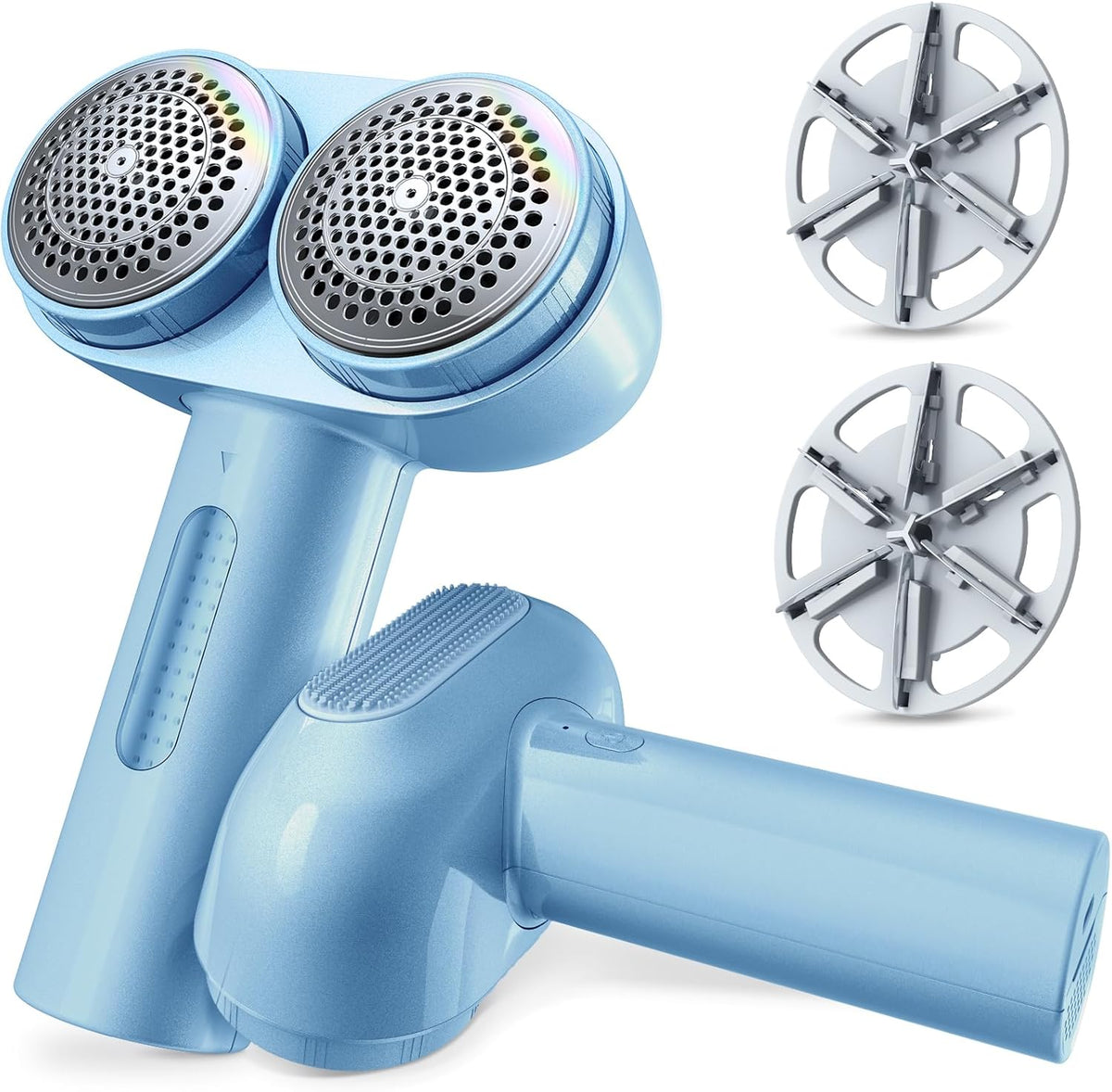 TORRAS Dual-Head Fabric Shaver, Longest Durability & 50ml Large Capacity Rechargeable Lint Removers