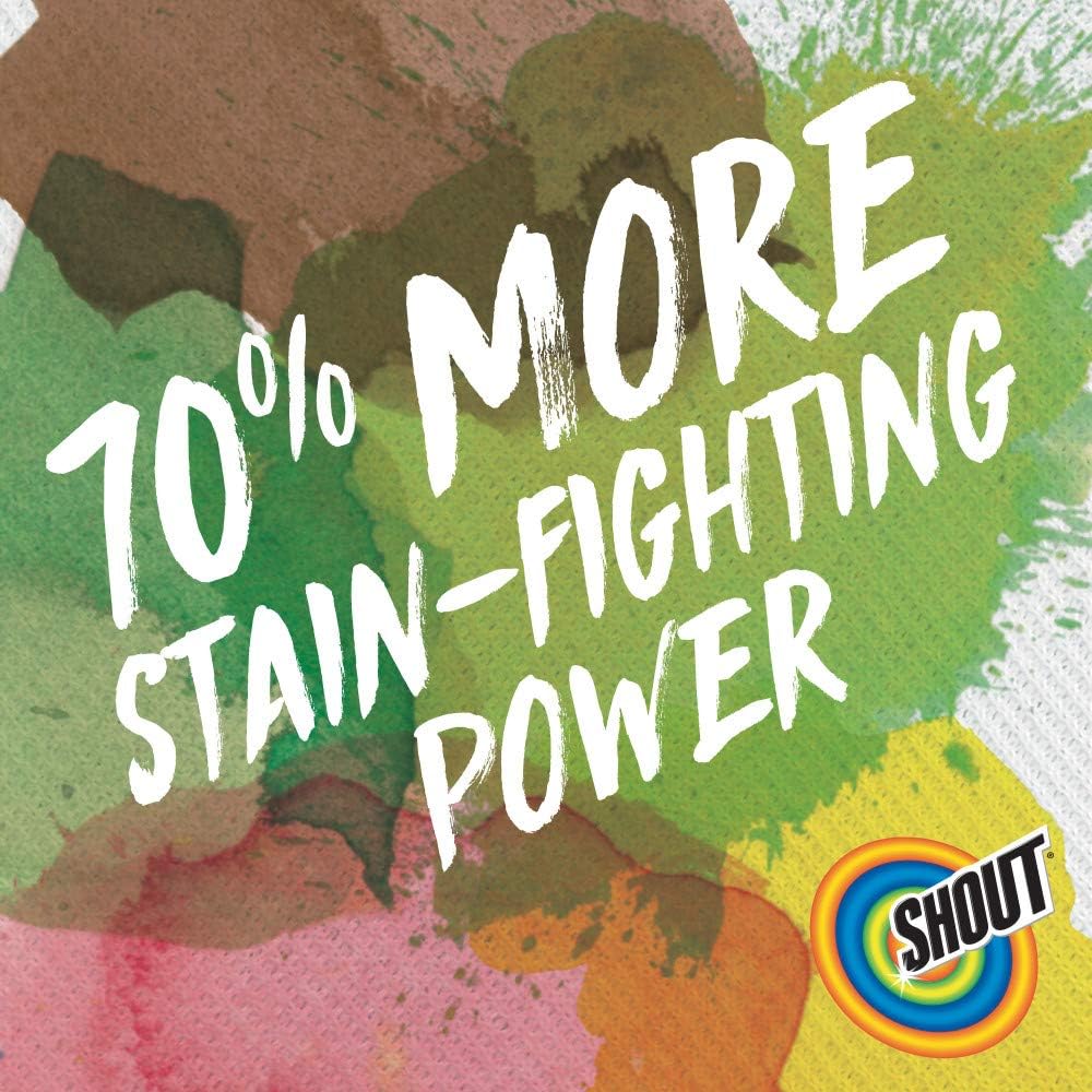 Shout Advanced Laundry Stain Remover Gel for Clothes Laundry, Breaks down stubborn, dried-in, and