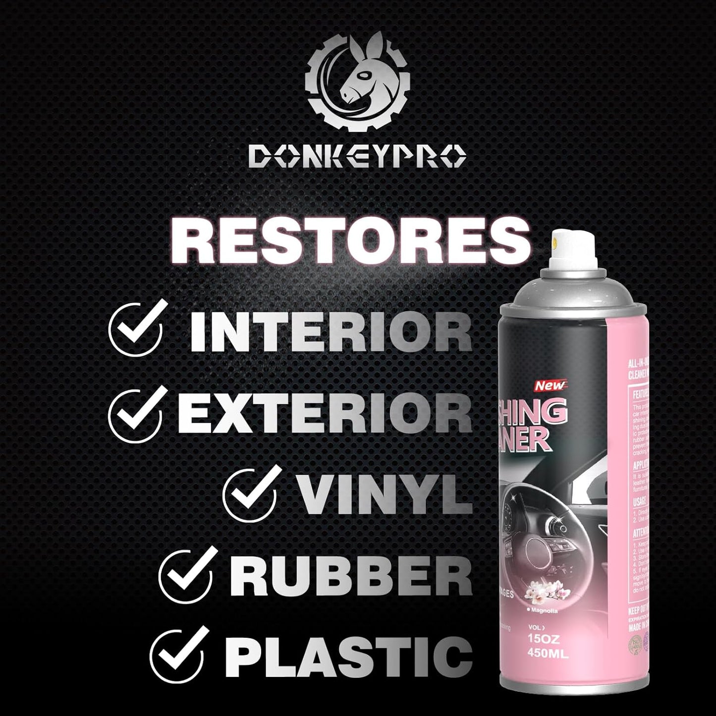 Car interior protectant Spray-Repels Dust & Staining,Restores & Protects Plastic, Vinyl, Leather