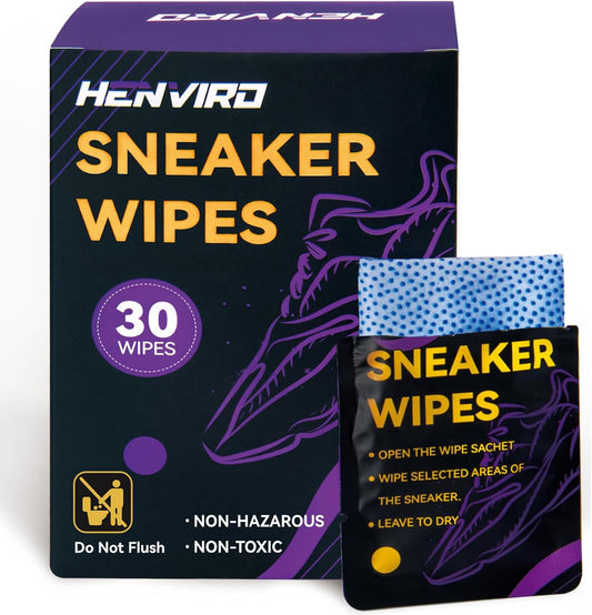 Henviro Shoe and Sneaker Cleaner Wipes - Shoe Cleaner, Shoe Cleaning Kit, Sneaker Cleaner, Shoe