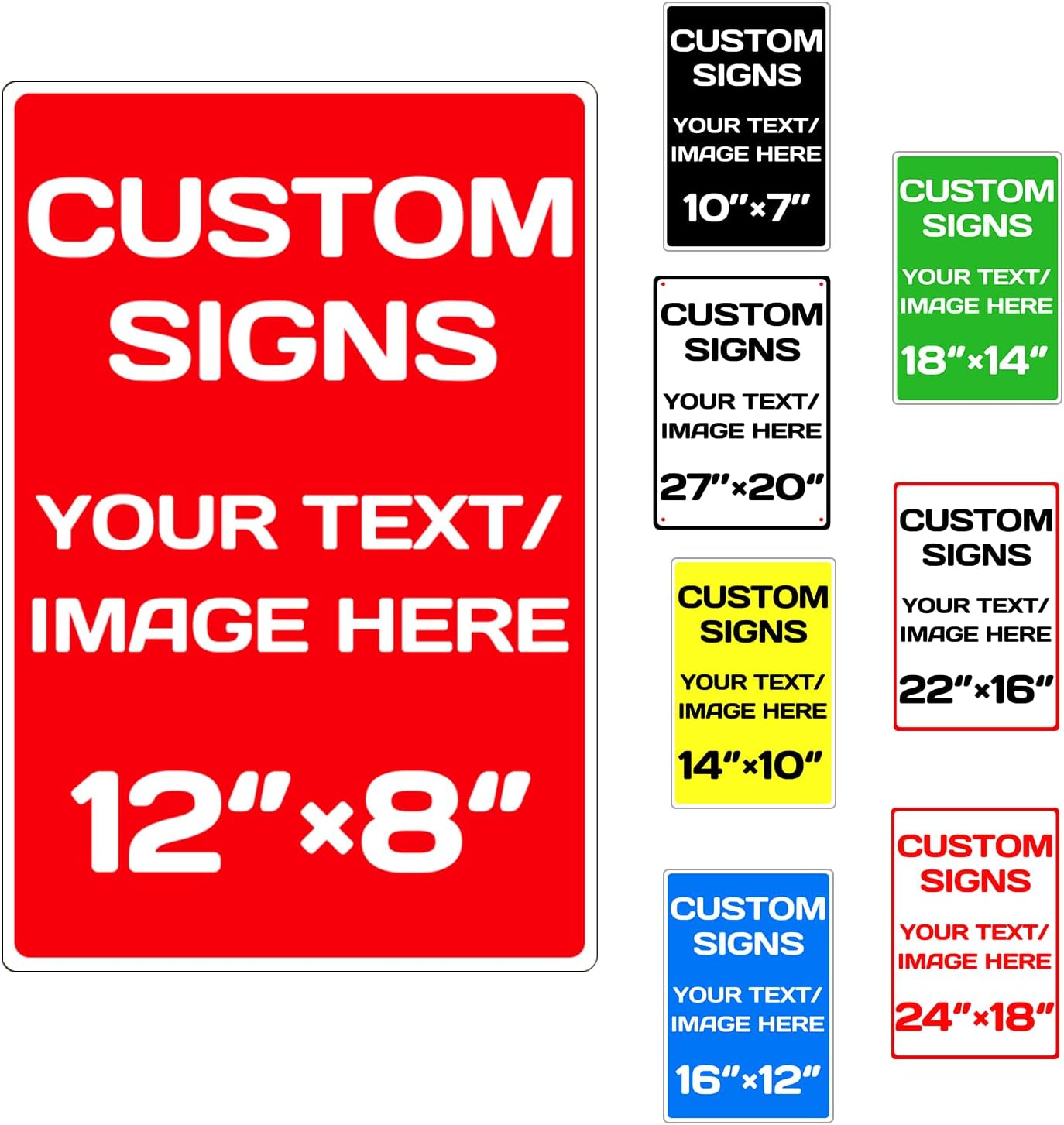 custom company signs,Aluminum Weatherproof Metal Sign Multiple Sizes Custom Personalized Text And