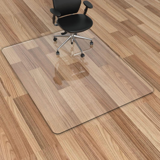 Office Chair Mat for Hardwood Floor, 1/8" Thick 53"x 45" Crystal Clear Hard Floor Chair Mat