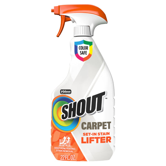 Shout Carpet Set-In Stain Lifter Spray, Rug & Carpet Cleaner, Color Safe and Fast Acting Spot &