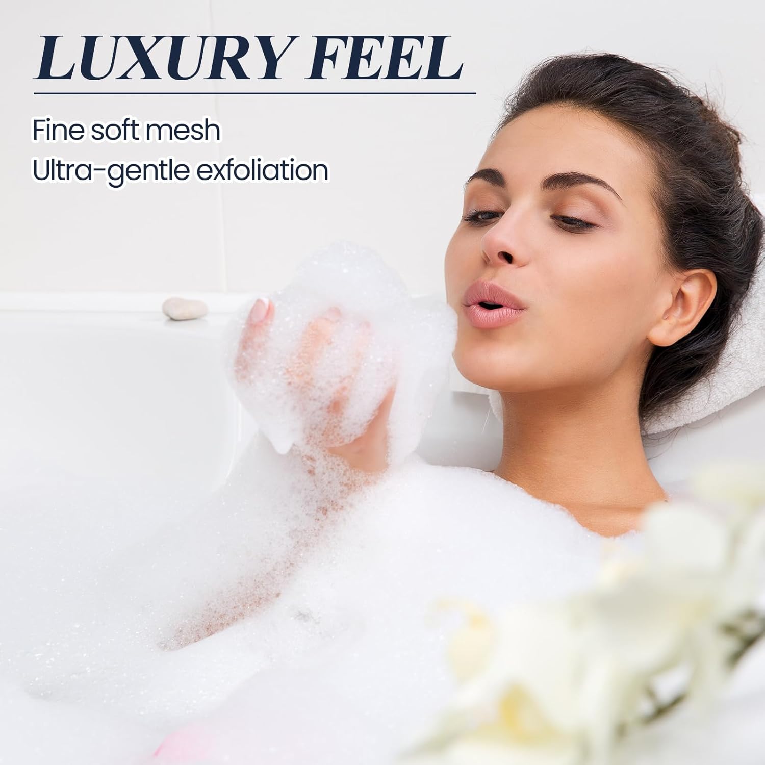 Hushee Soap Bag Bubble Mesh Bags Exfoliating Soap Pouch with Drawstring for Foaming Drying Easy