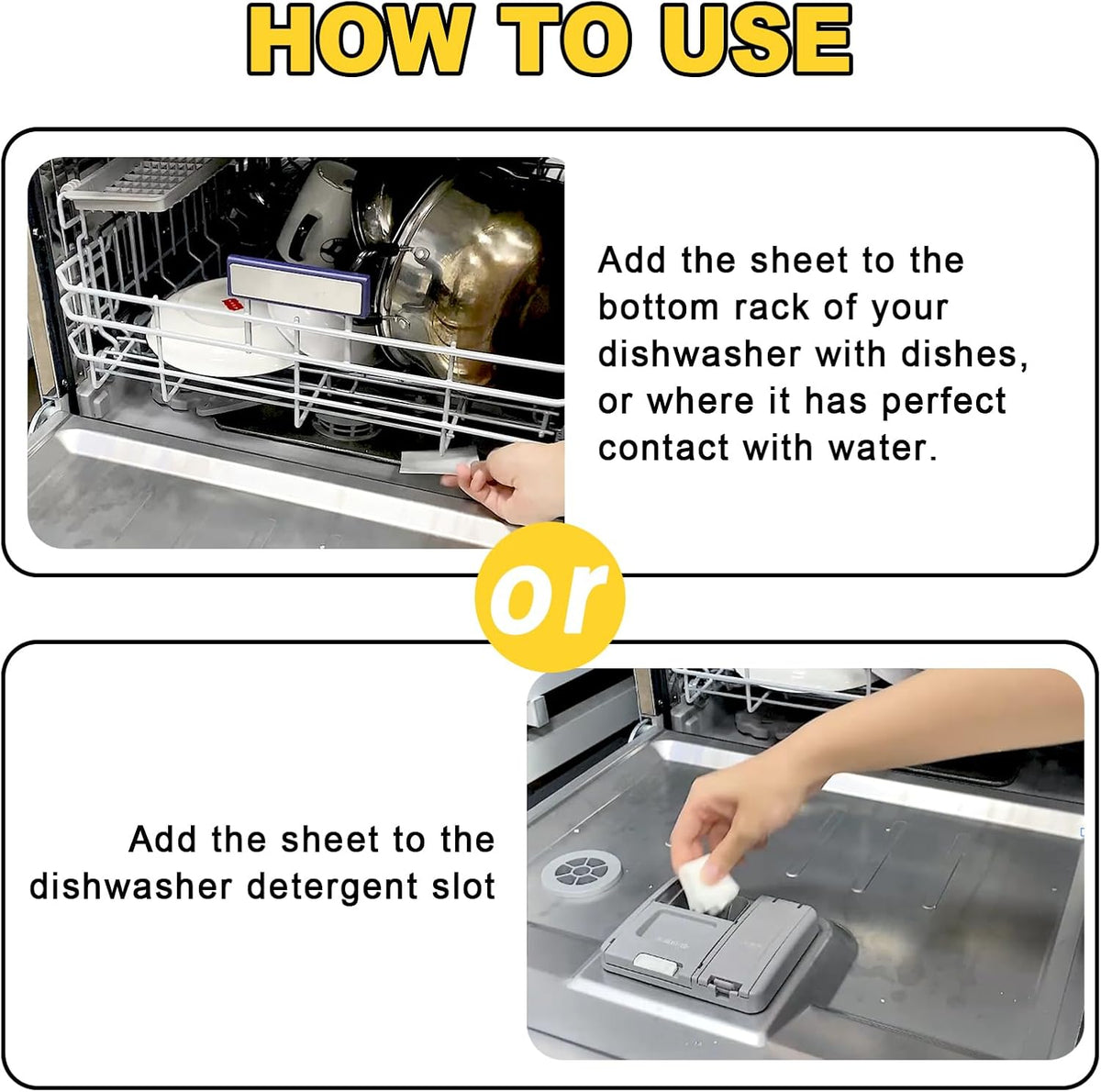 Eco Dishwasher Detergent Sheets Up To 160 Loads, Citrus Lemon Scent Plastic Free Dishwashing Soap