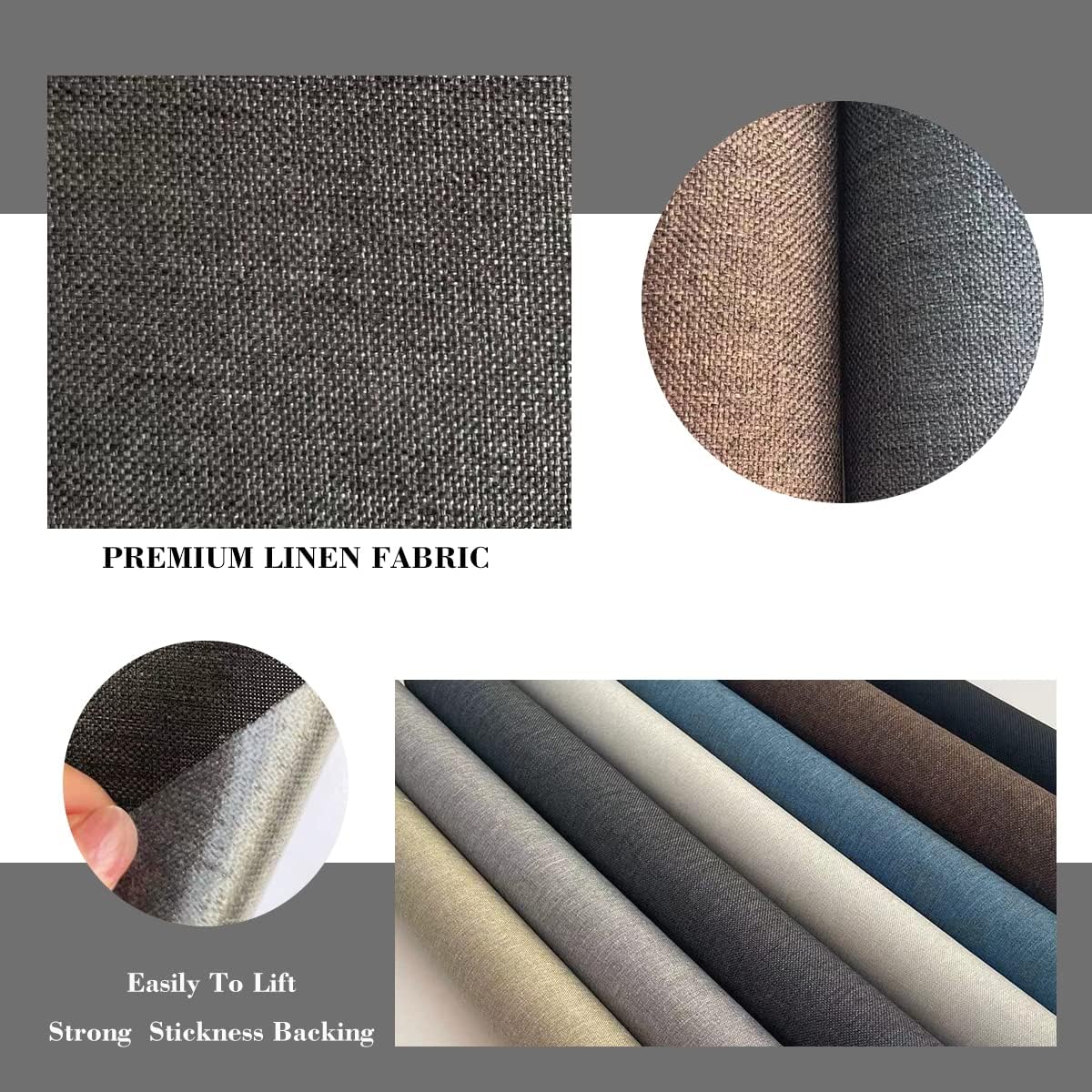 Fabric Repair Patches, 17X158 Inch Linen Repair Tape Self-Adhesive Fabric Patches Durable, DIY