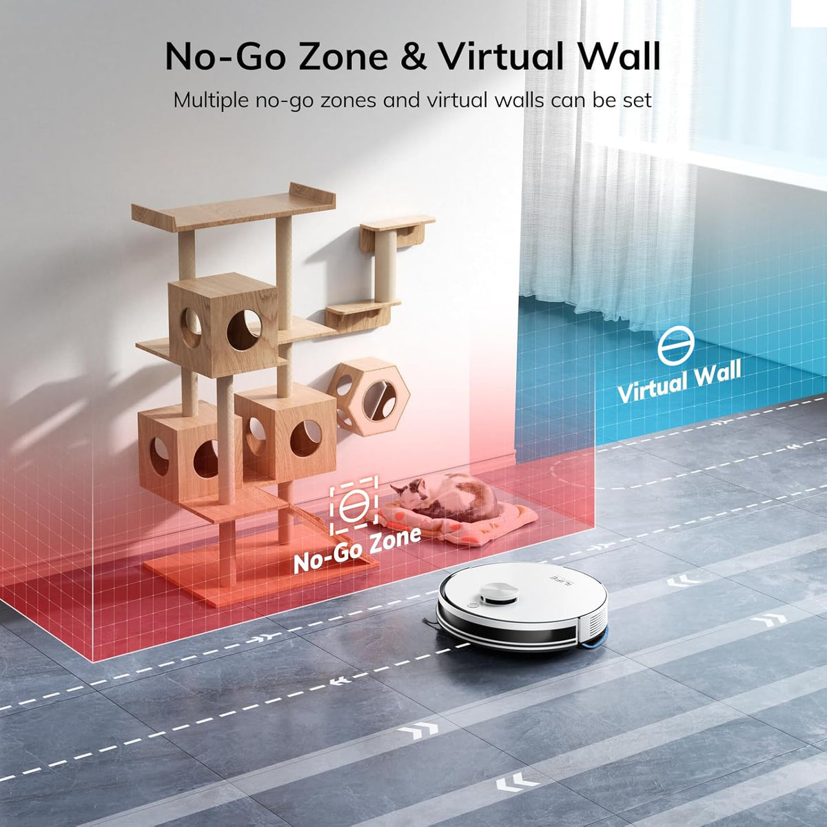 ILIFE A30 Pro Robot Vacuum and Mop, Self Emptying Station for 60 Days, 5000Pa Suction, LiDAR