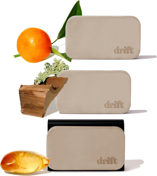 Drift Car Air Freshener - Stone Air Freshener - Car Odor Eliminator - Variety 3 Pack Starter Kit