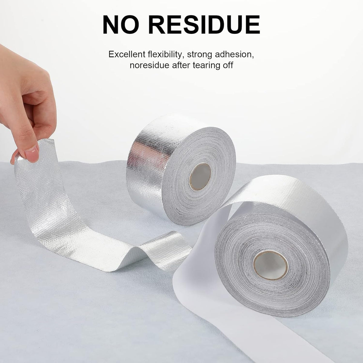 Zonon 2 Rolls Aluminum Foil Tape Heat Shield Tape Barrier Adhesive Reflective Fiberglass Thermal