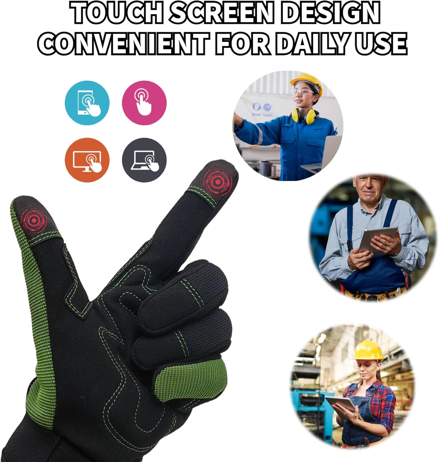 Thorn Proof&Puncture Resistant Gardening Gloves with Grip,Garden Gloves for Women, Leather Work