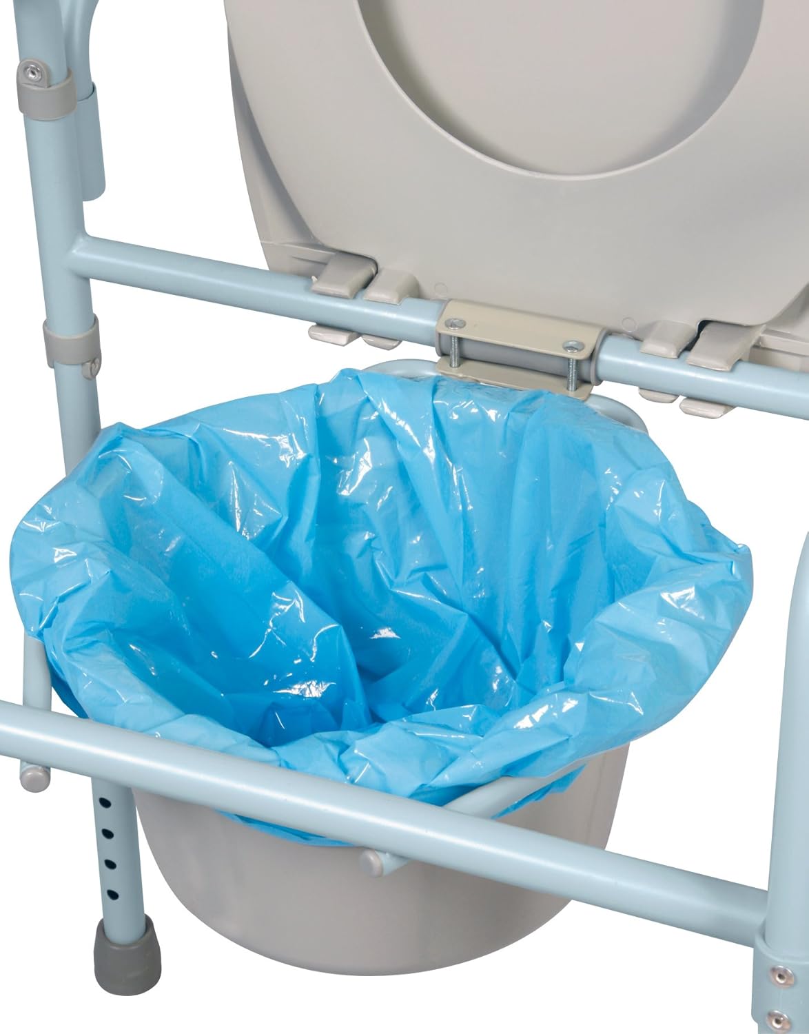 Carex Commode Liners, Toilet Seat Cover, Fits Most Commodes, Toilet Liners and Paper Cover with