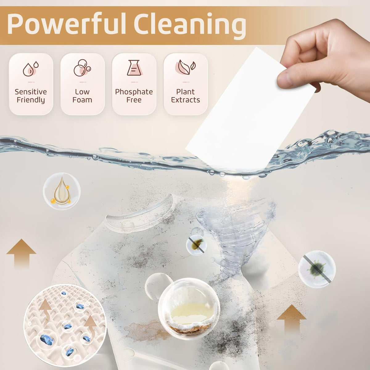 Poesie Laundry Detergent Sheets Magnolia Scent 160 Sheets 80 Large Loads Liquidless Effective
