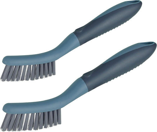 PHYEX 2 Packs Small Brushes for Cleaning, Stiff Bristle Grout Scrub Brushes for Kitchen, Bathroom