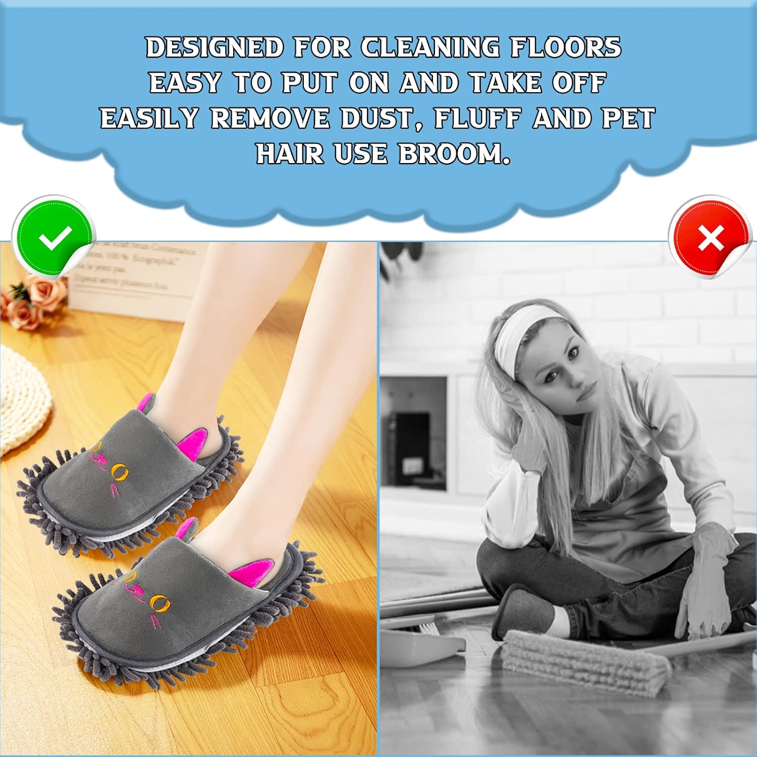 Warm Microfiber Slippers Floor Dust Dirt Hair Mop Slippers Shoes Anti-slip Moccasin Bedroom Home