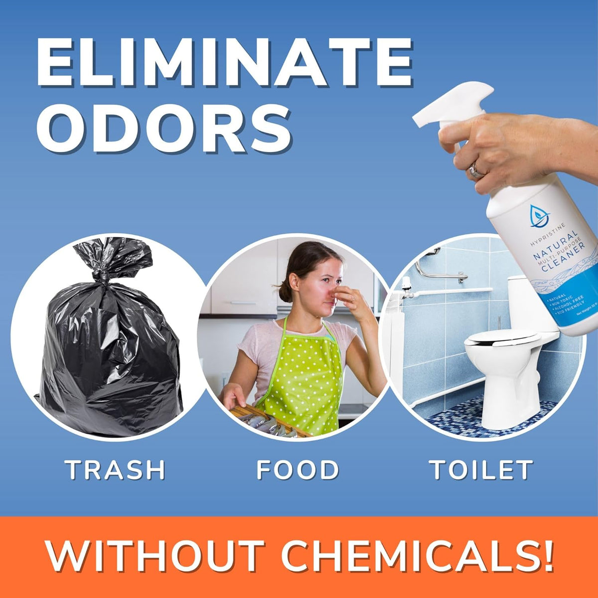 PURE Hypochlorous Acid Spray, Multi-Purpose Cleaner, Superior Shelf Life, 0% Bleach, 0% Alcohol