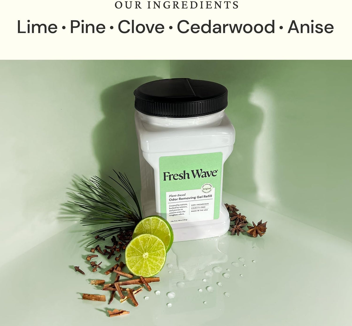Fresh Wave Original Scent Odor Removing Gel Refill, 63 oz. | Safer Odor Absorbers for Home