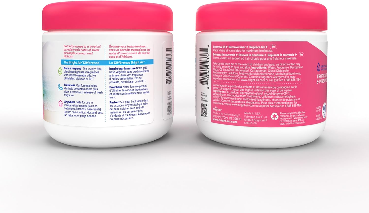 Bright Air 14 oz. Super Odor Eliminator, For Medium-Size Spaces, Tropical Paradise & Pineapple