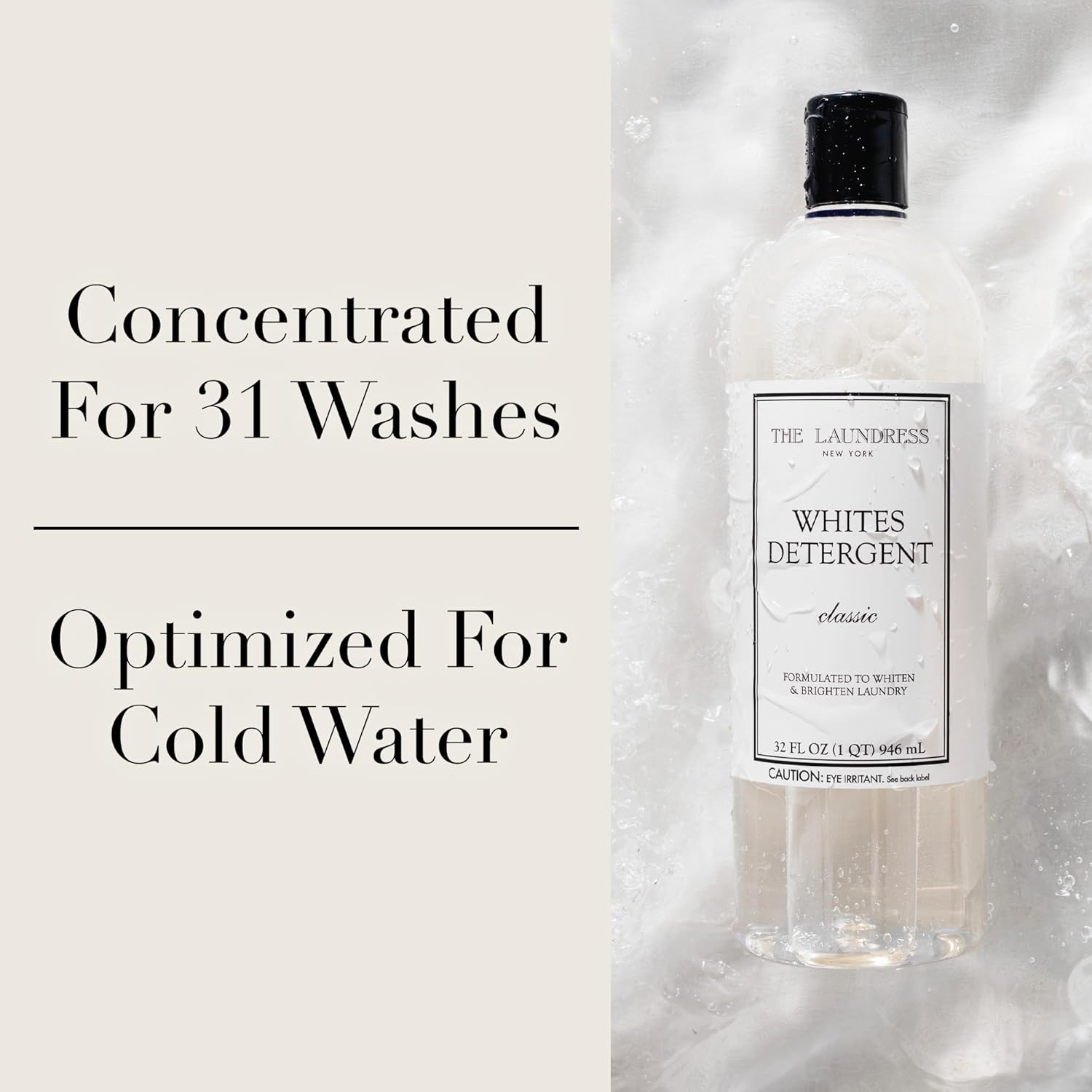 The Laundress Whites Detergent, Concentrated Laundry Detergent Liquid, Whiten & Brighten Clothes
