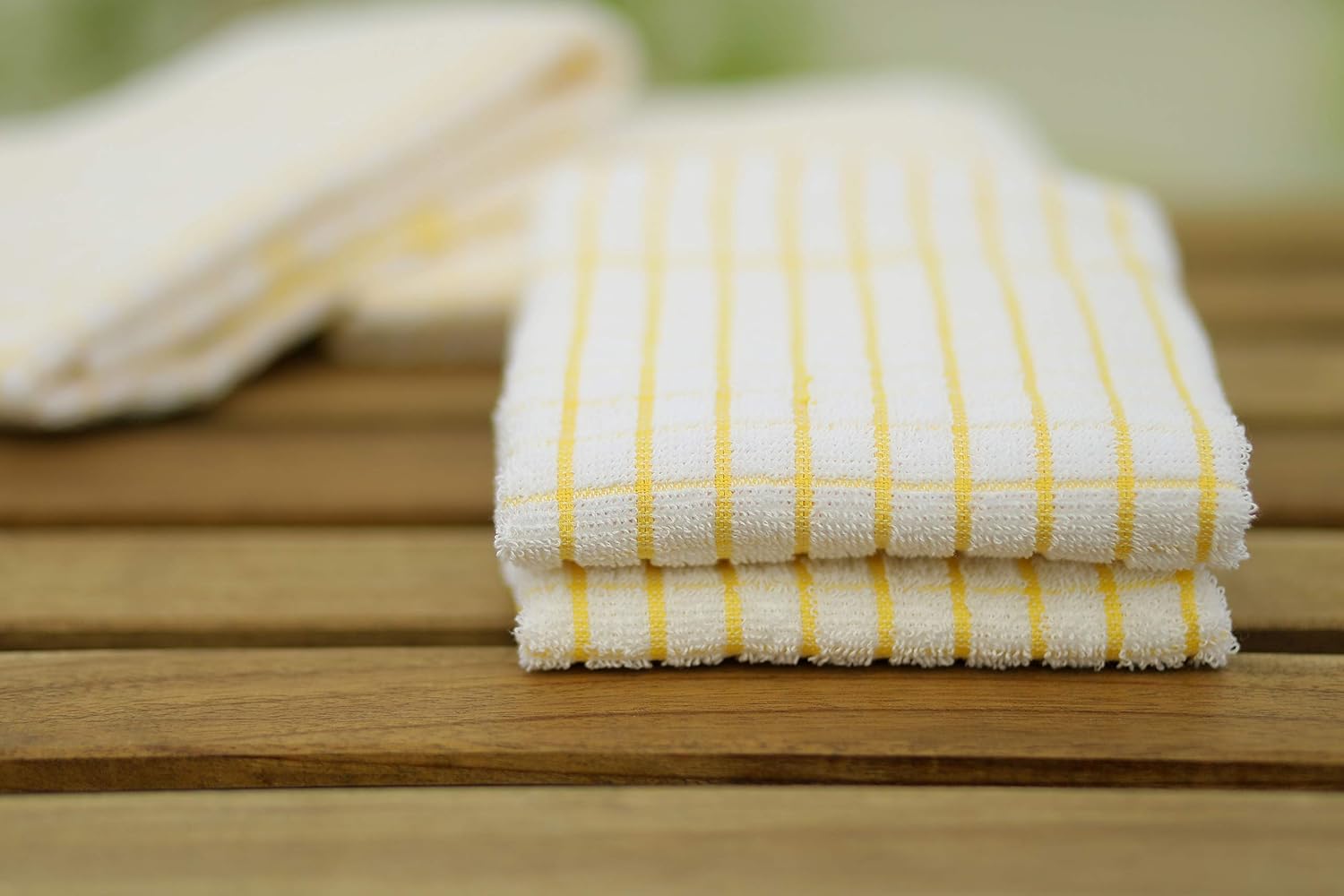 AMOUR INFINI Kitchen Towels Set of 4 - Highly Absorbent, Super Soft Terry Cotton 20x28 Inch Dish
