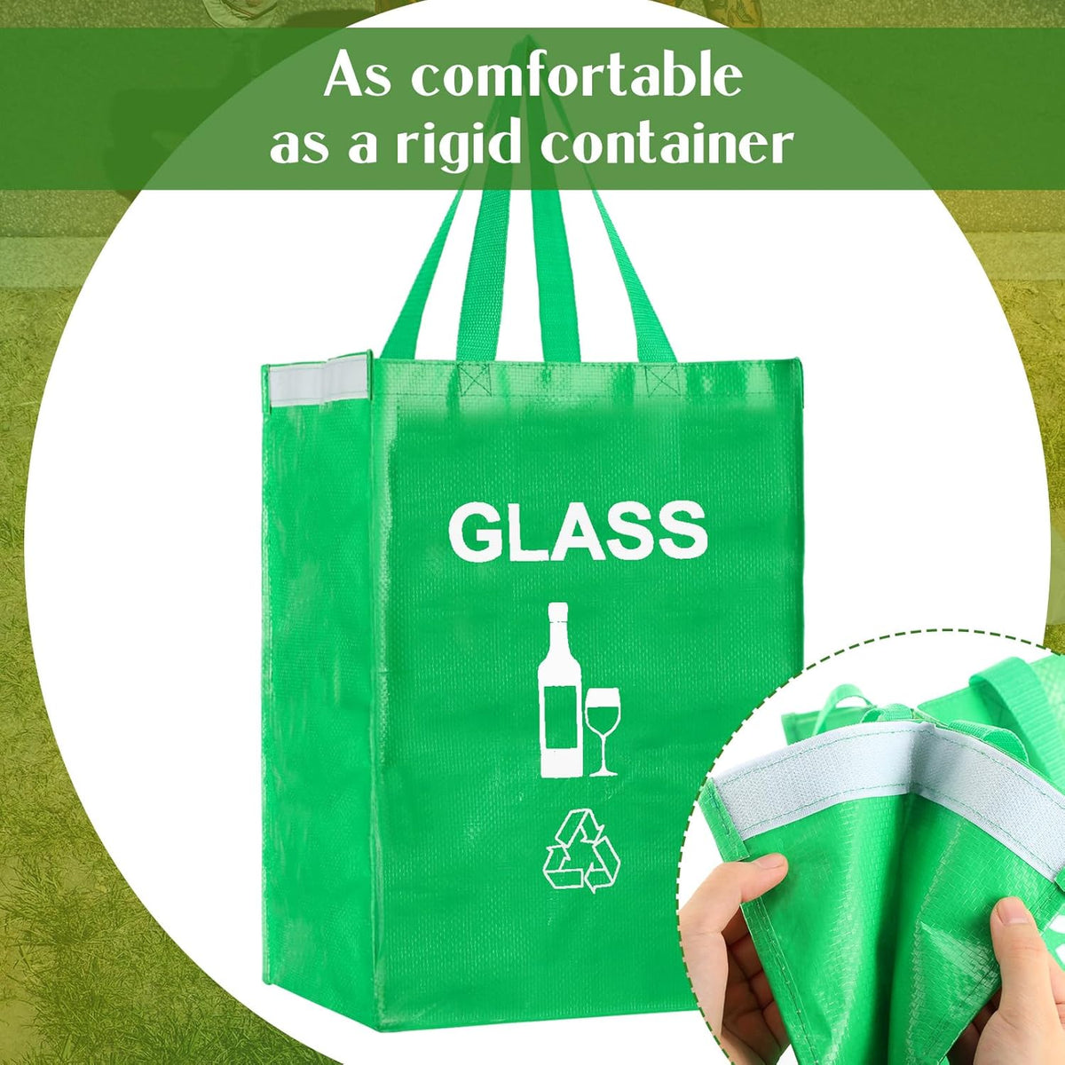 4 Pcs Recycling Bin Bags Separate Recycle Bin Waterproof Waste Baskets Recyclable Waste Trash