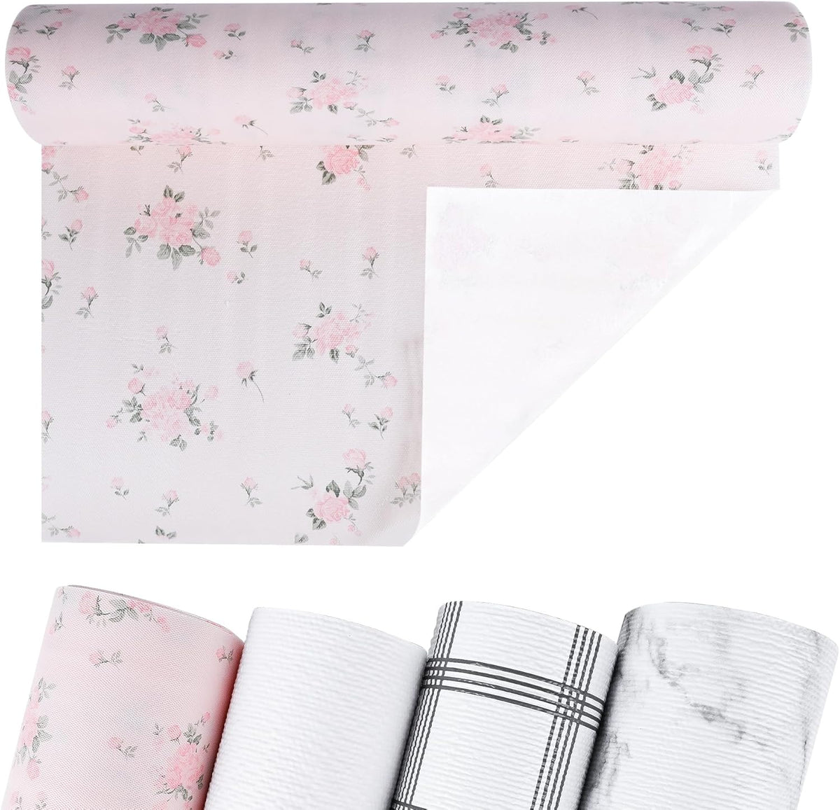Non-Adhesive Shelf and Drawer Liner for Kitchen Cabinets, 12 in x 17FT Strong Non-Slip Cabinet