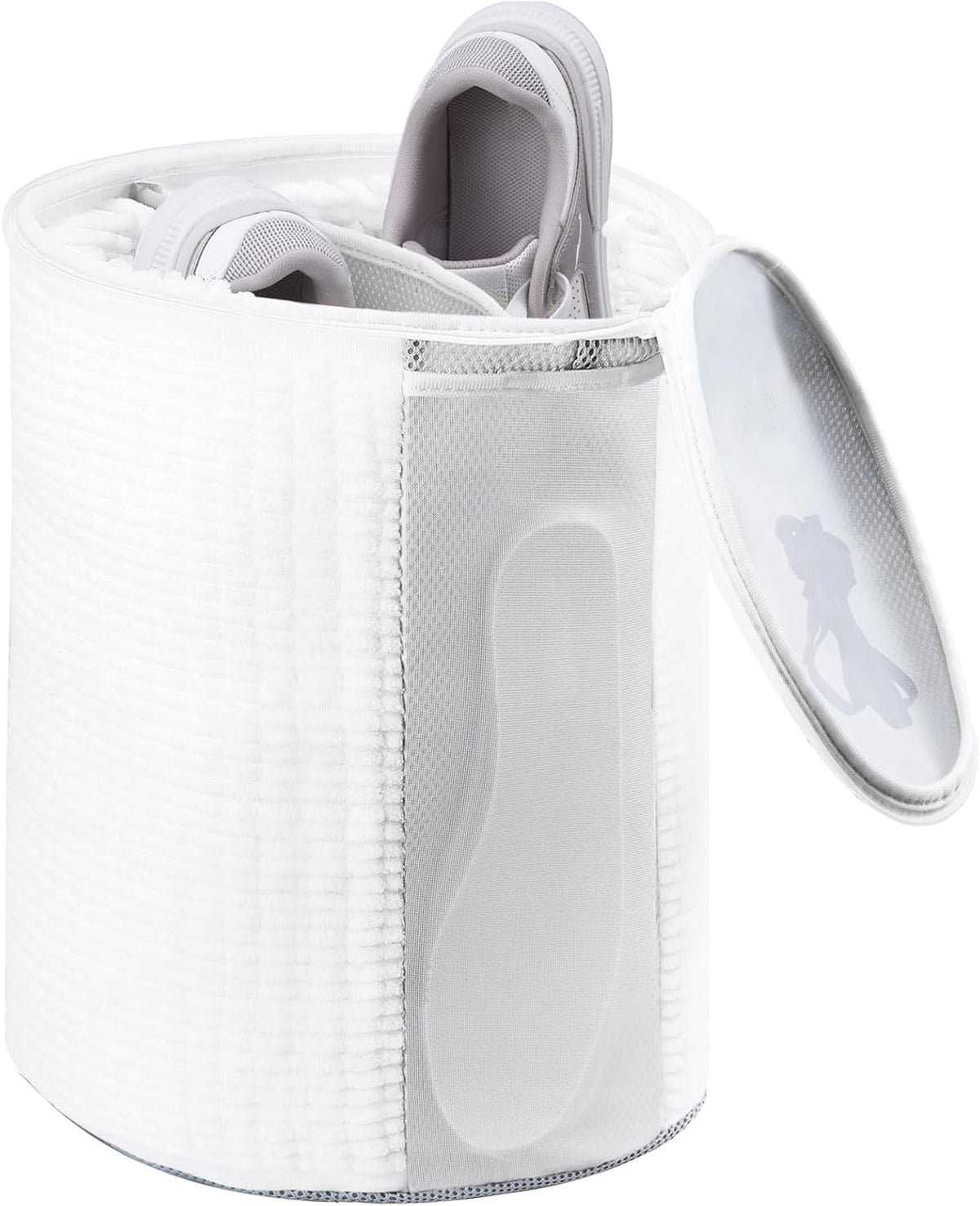Large Shoe Bag for Washing Machine, Two-Zone Design, 2 Mesh Pockets, One-Step Wash for Complete