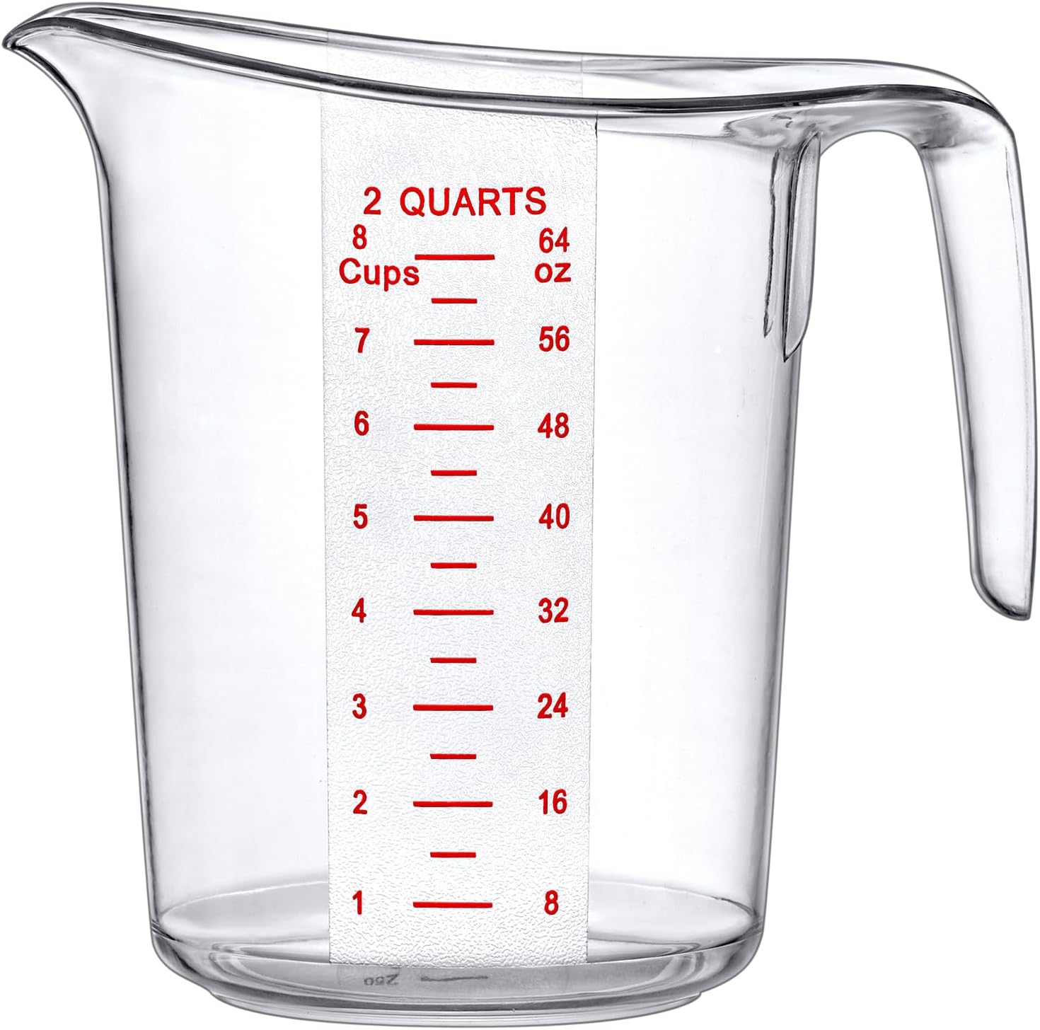 Amazing Abby - Melissa - 64-Ounce Plastic Measuring Pitcher (1-Pack), 8-Cup (2-Quart) Food-Grade