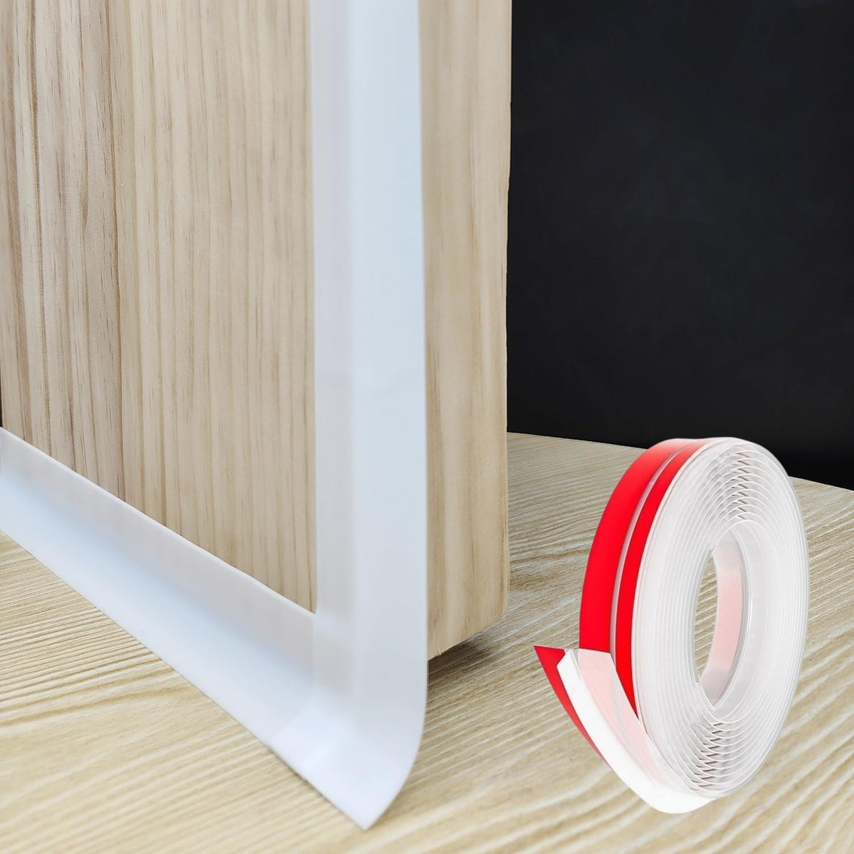 T Shape Door Seal Strip for Door & Windows Gaps，Draft Stopper Bottom Sweep Weather Stripping for