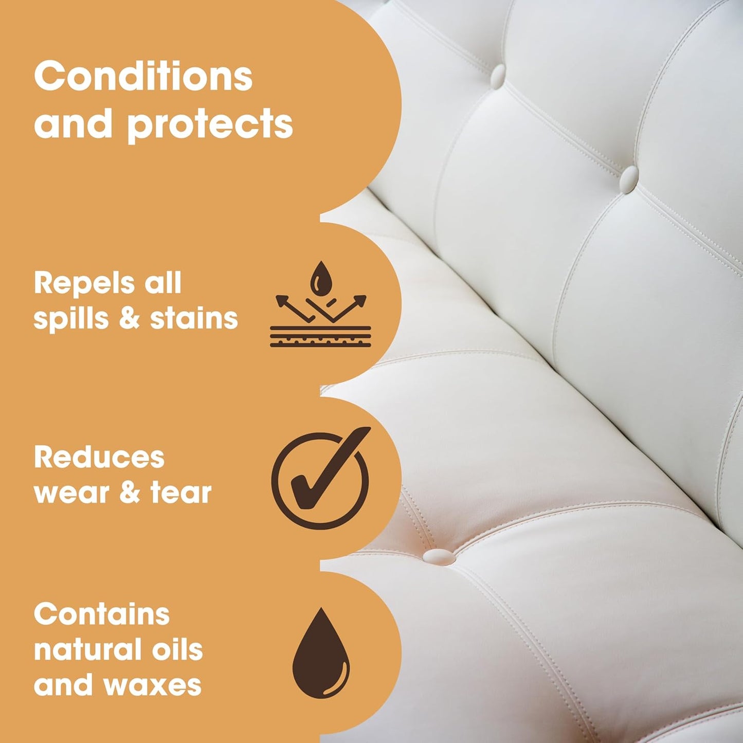 Furniture Clinic Leather Protection Cream | 2-in-1 Leather Conditioner & Waterproofing Protector