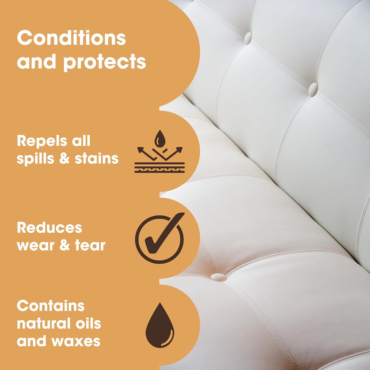 Furniture Clinic Leather Protection Cream | 2-in-1 Leather Conditioner & Waterproofing Protector