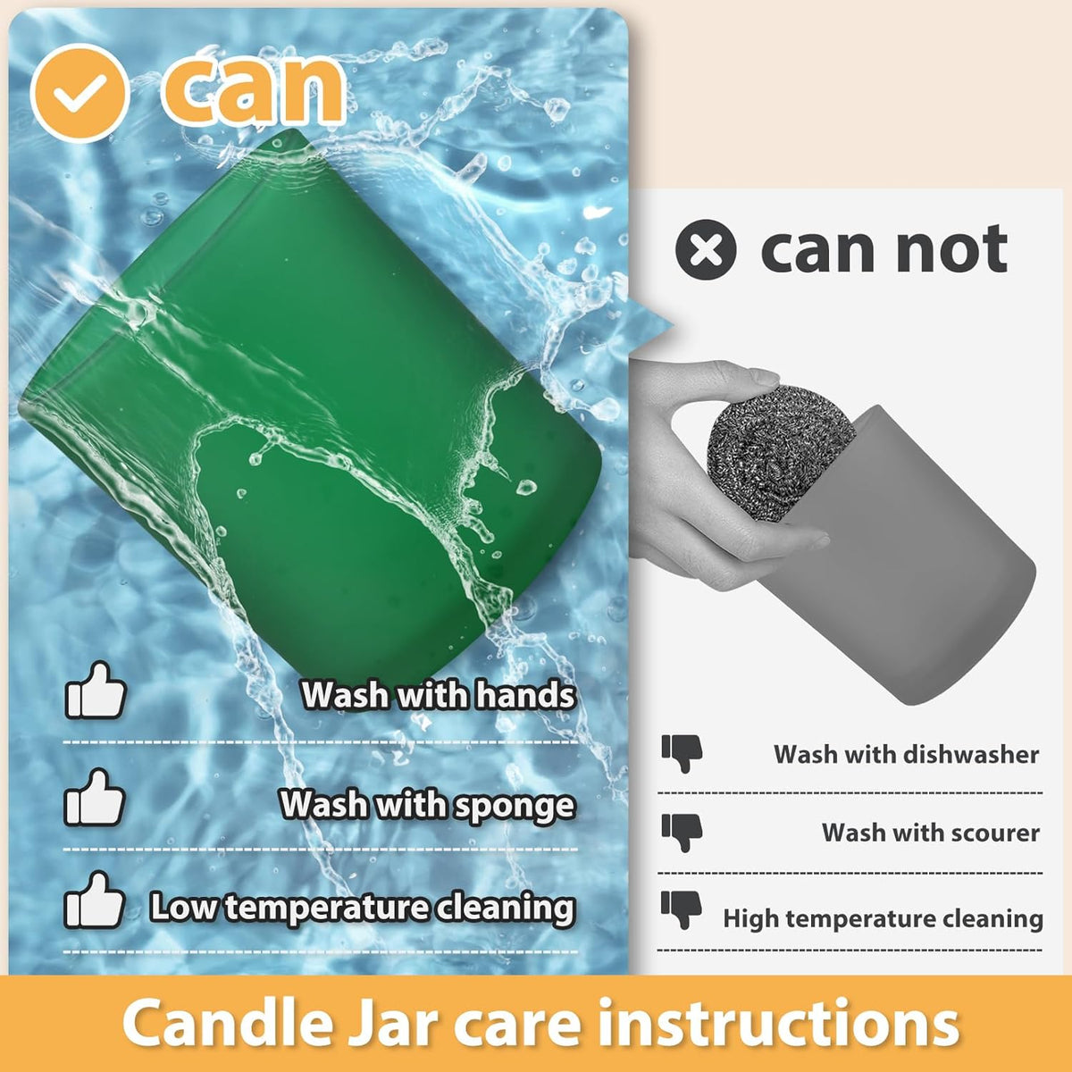 SHOWIN 14 OZ Thick Candle Jars for Making Candles 12 Pcs, 3 Wick Empty Jars with Wood Lids for