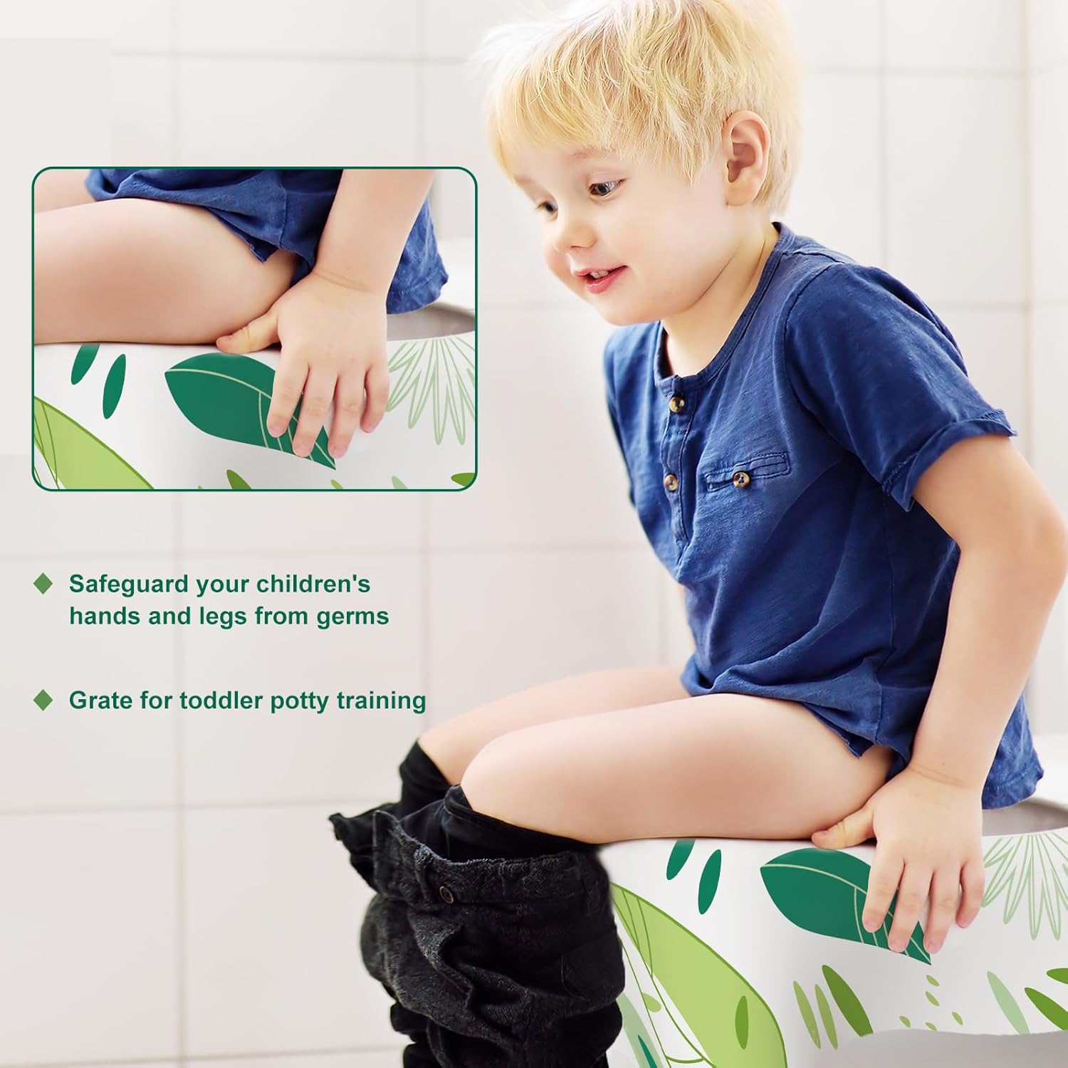 30 Pack Toilet Seat Covers Disposable, Kids, and Adults, Individually Wrapped for Travel, Large