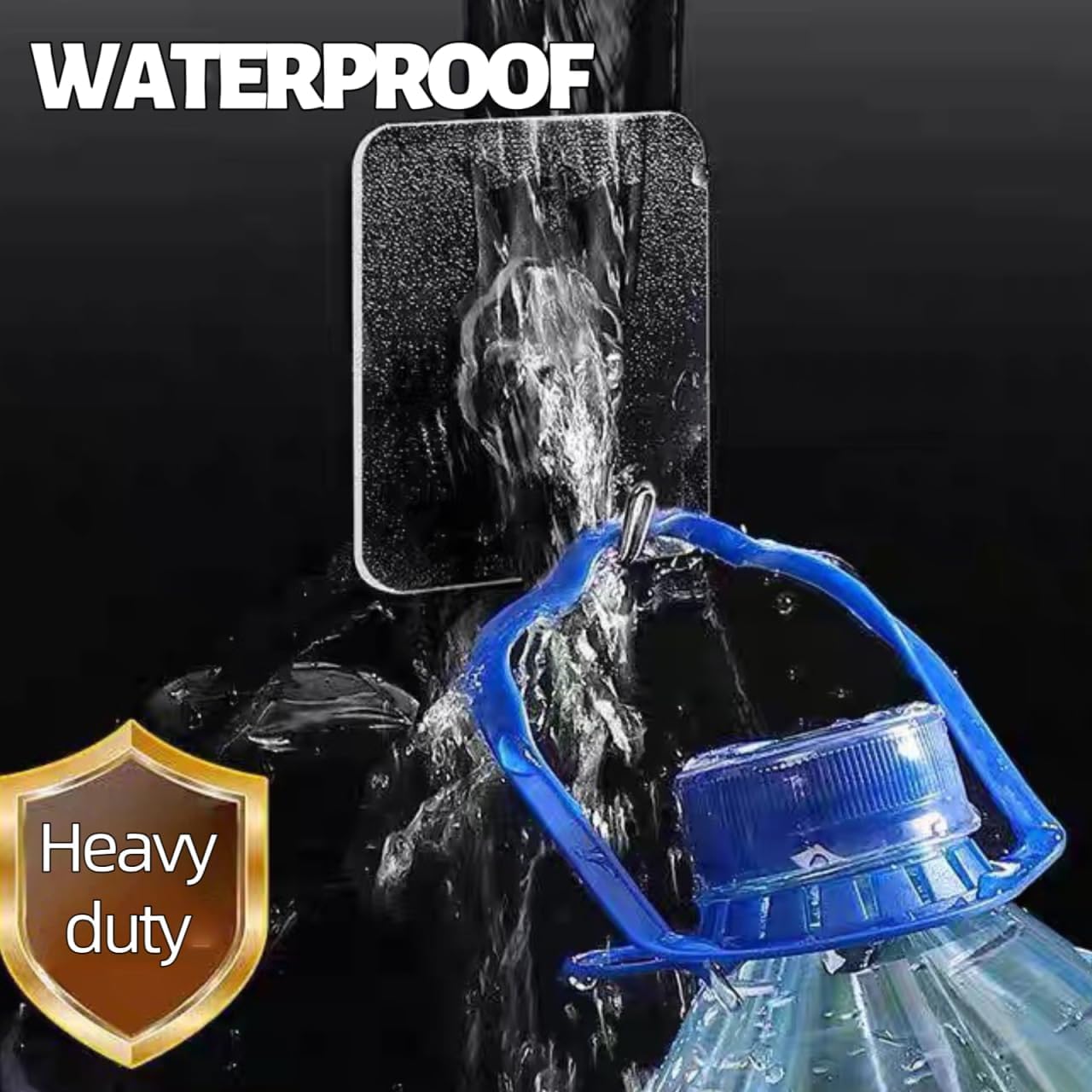 Adhesive Wall Hooks for Hanging Heavy Duty 50 lbs Large Hooks for Walls No Damage, Towel Sticky